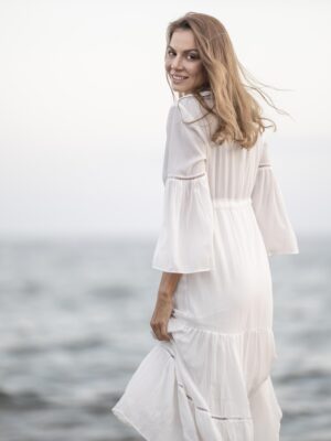 vestido largo blanco