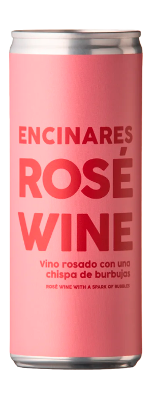 vino rosado lata